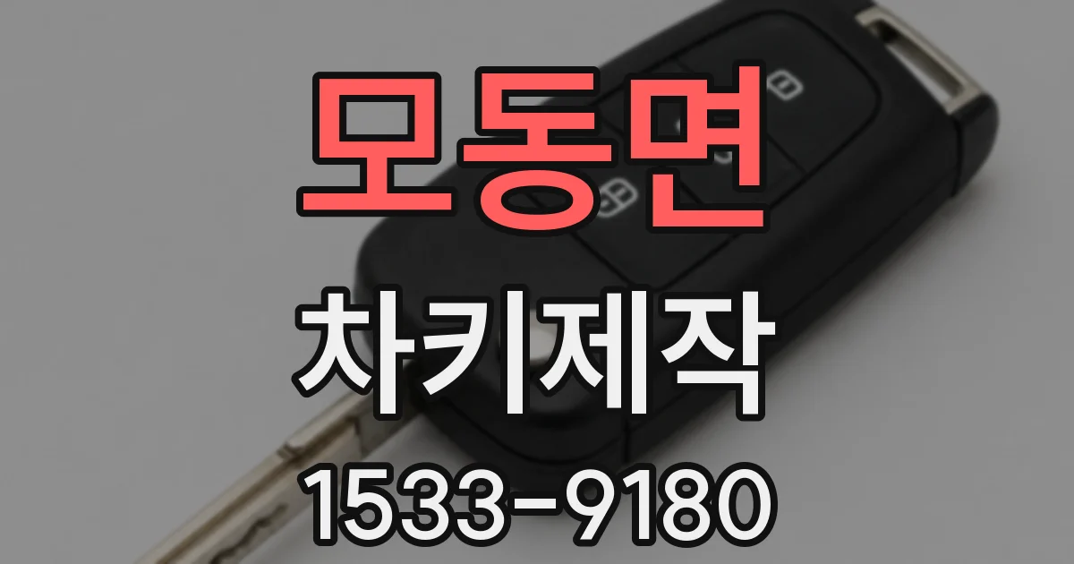 모동면 차키제작