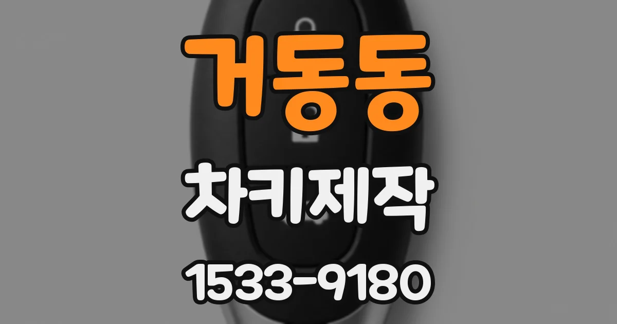 거동동 차키제작