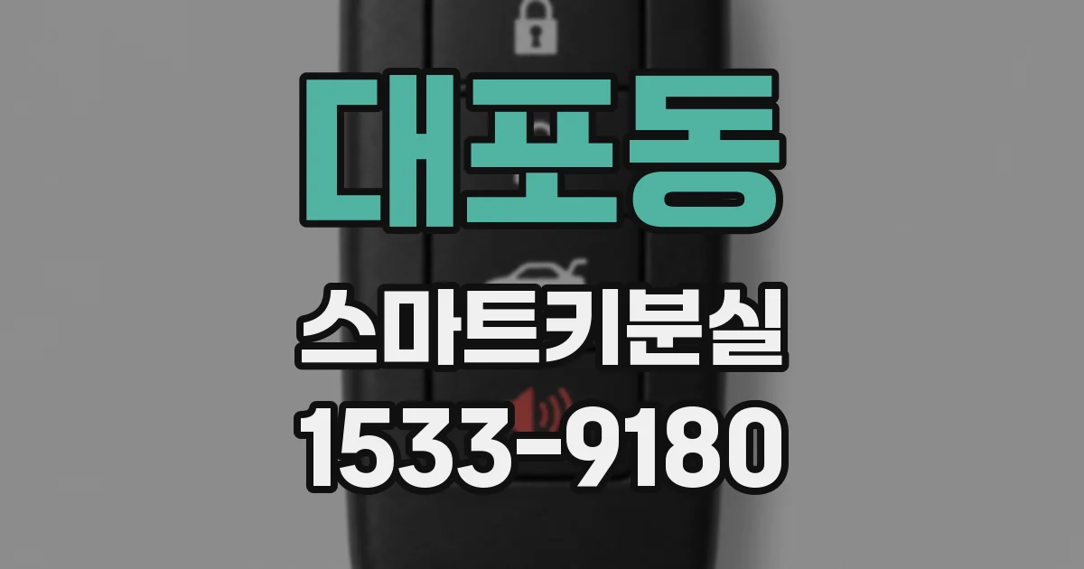 대포동 스마트키분실
