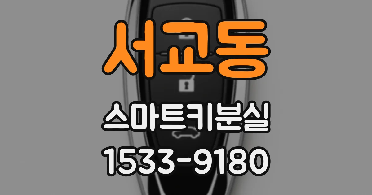 서교동 스마트키분실