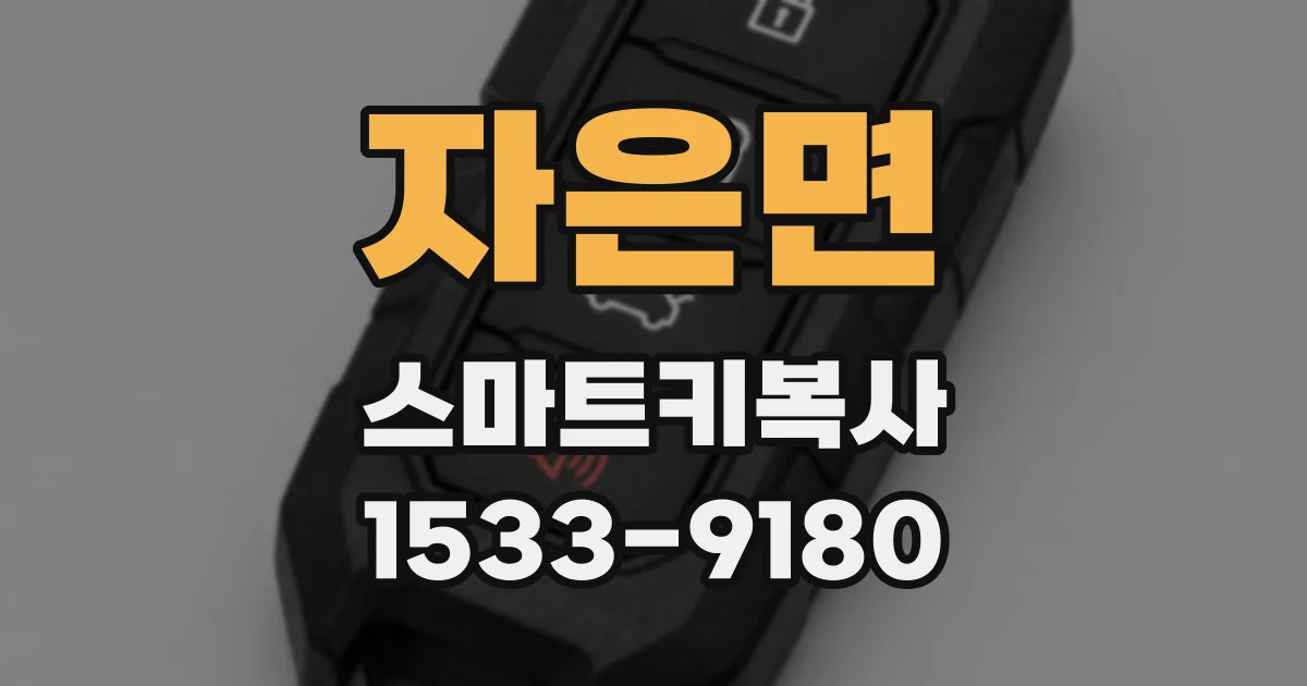 자은면 스마트키복사