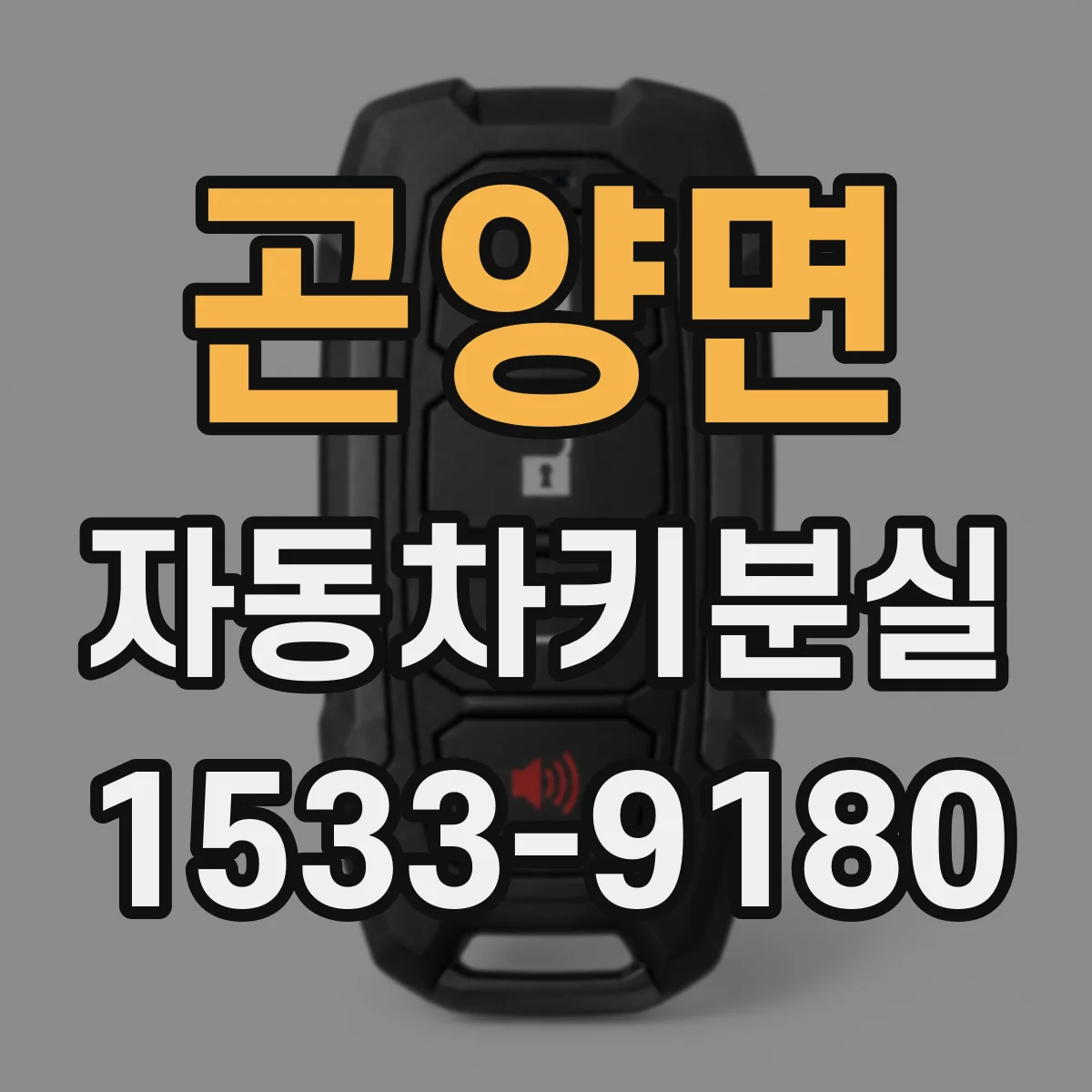 곤양면 자동차키분실
