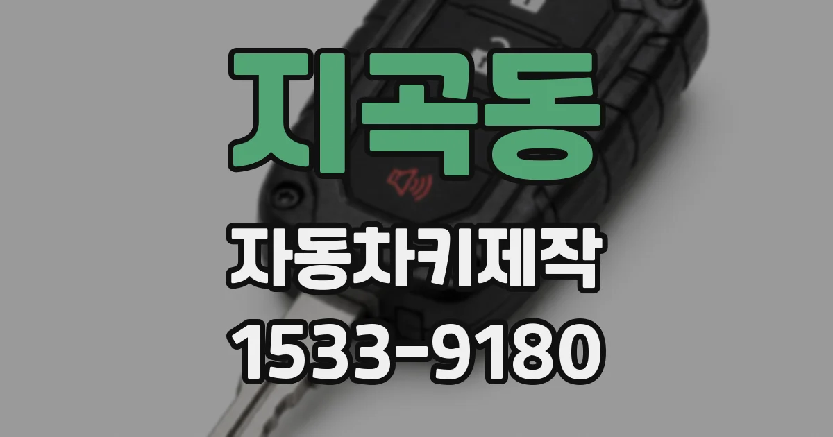 지곡동 자동차키제작