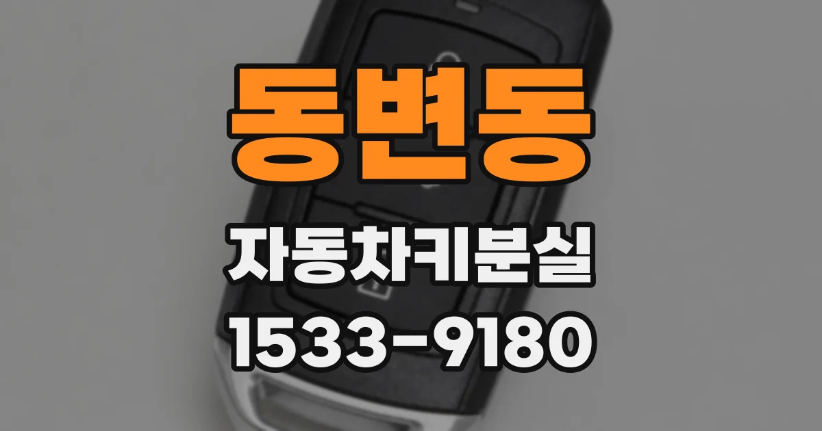 동변동 자동차키분실
