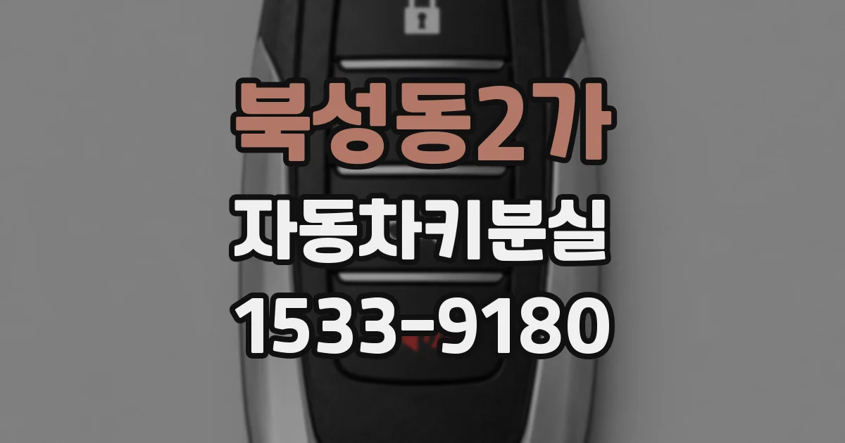 북성동2가 자동차키분실