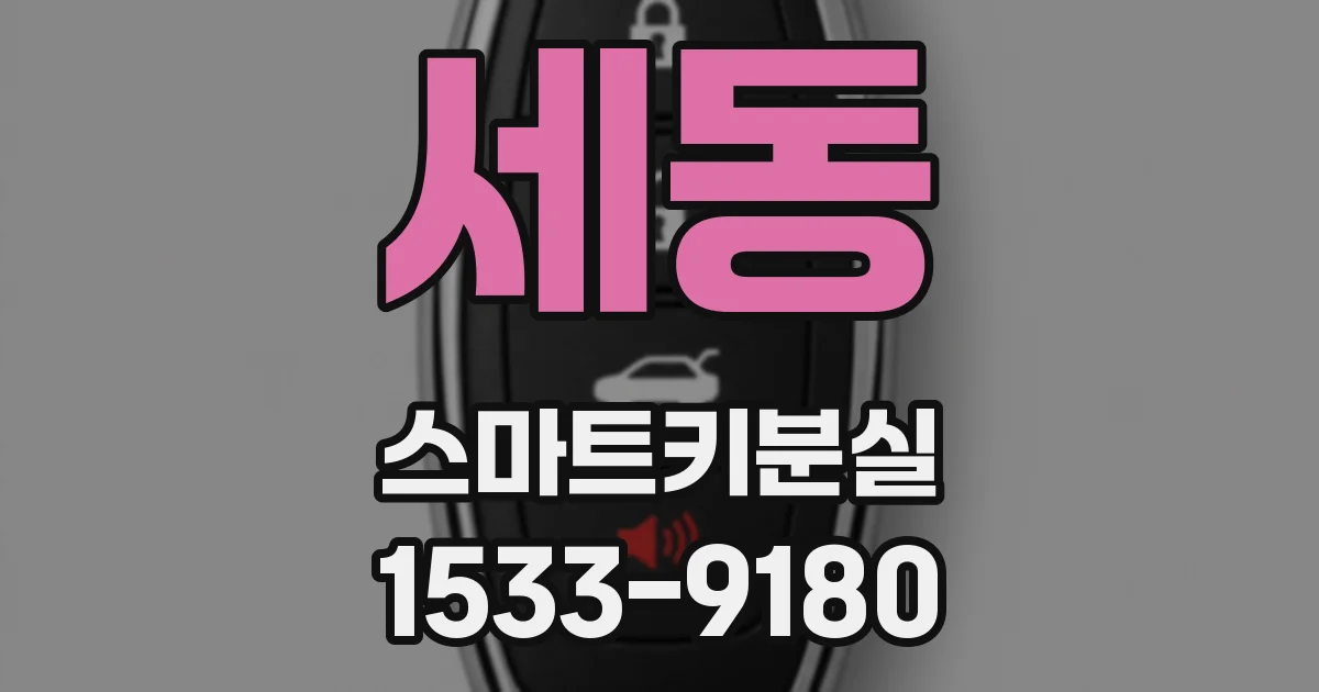세동 스마트키분실