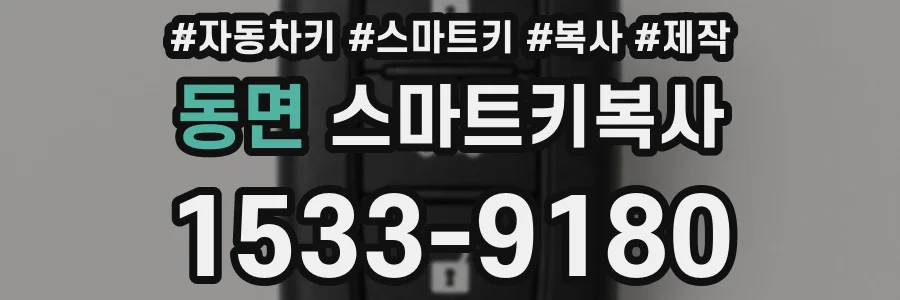 동면 스마트키복사
