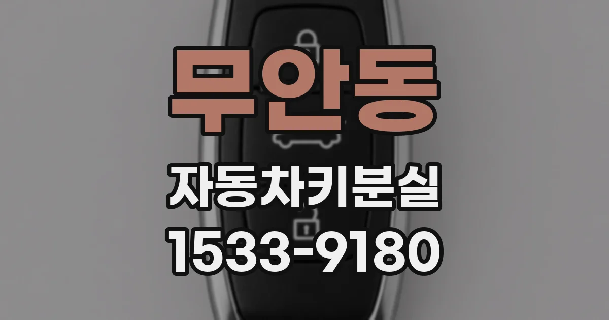무안동 자동차키분실