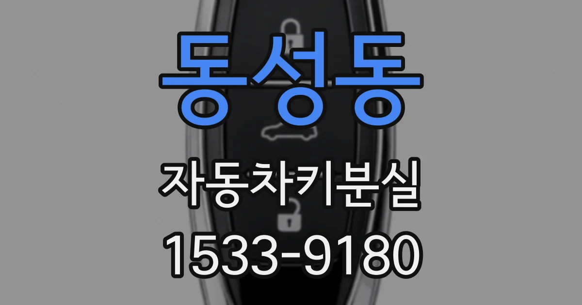 동성동 자동차키분실