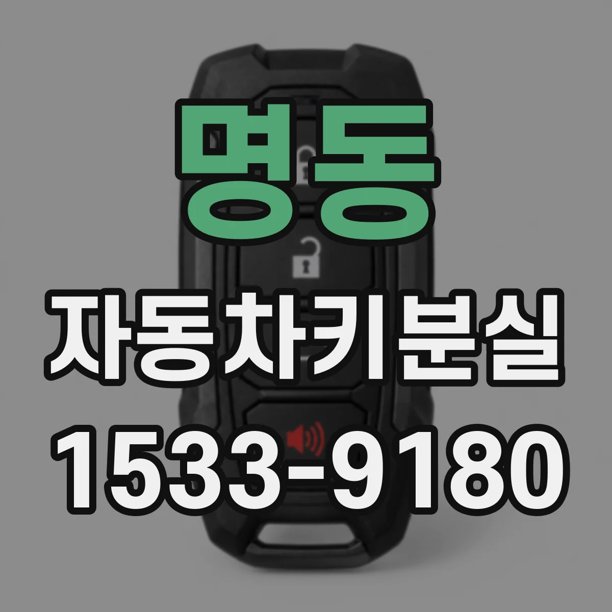 명동 자동차키분실