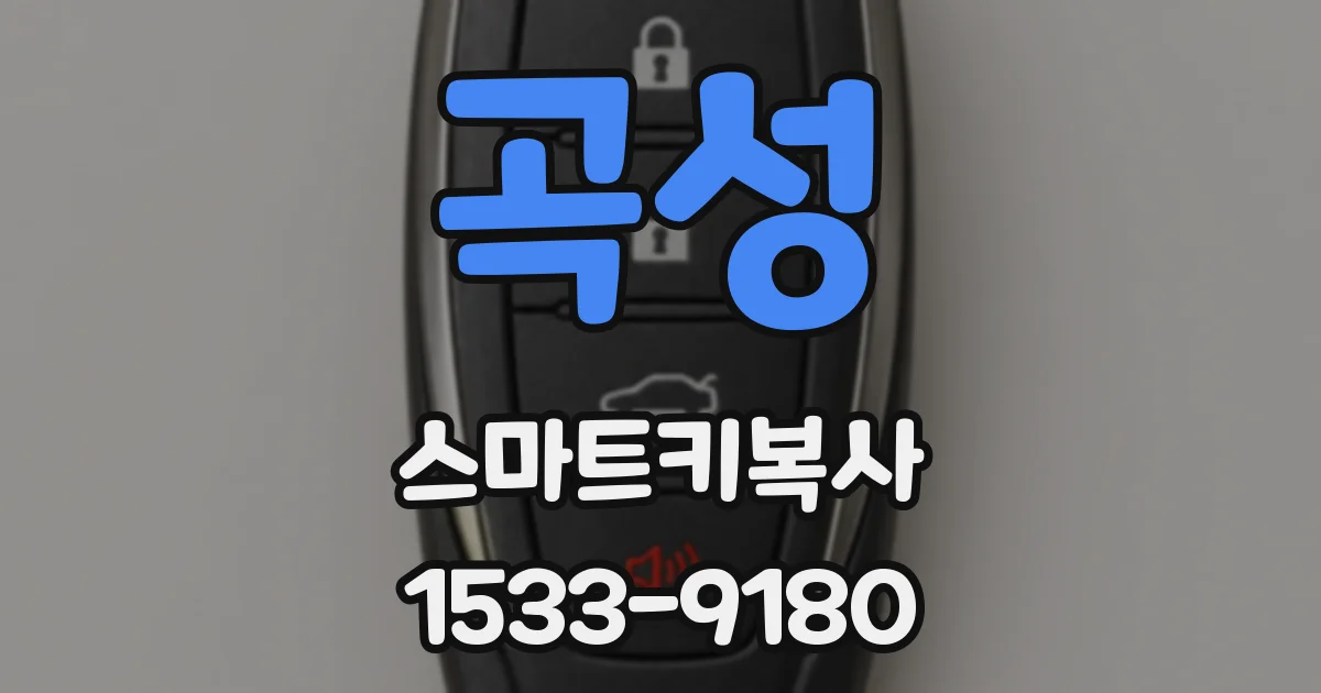 곡성 스마트키복사