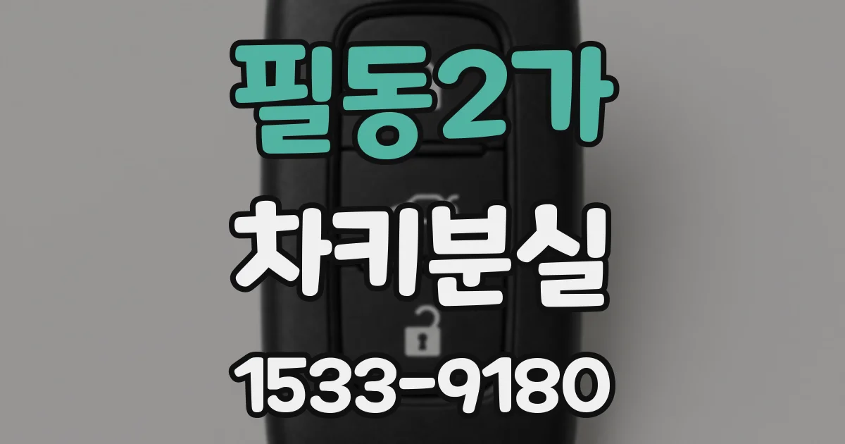 필동2가 차키분실