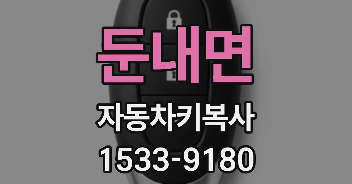 둔내면 자동차키복사