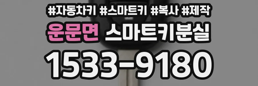 운문면 스마트키분실