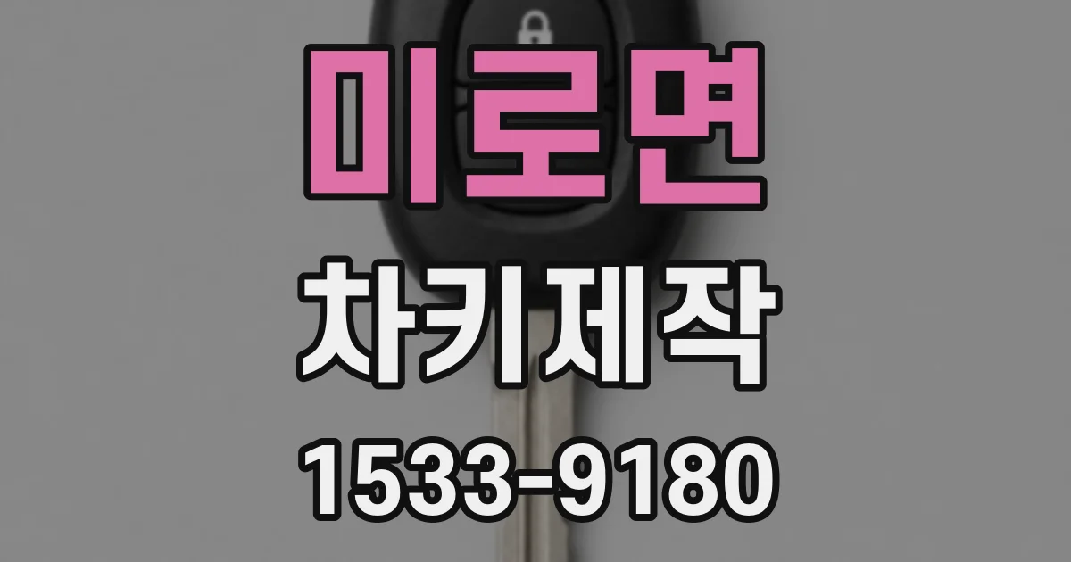 미로면 차키제작