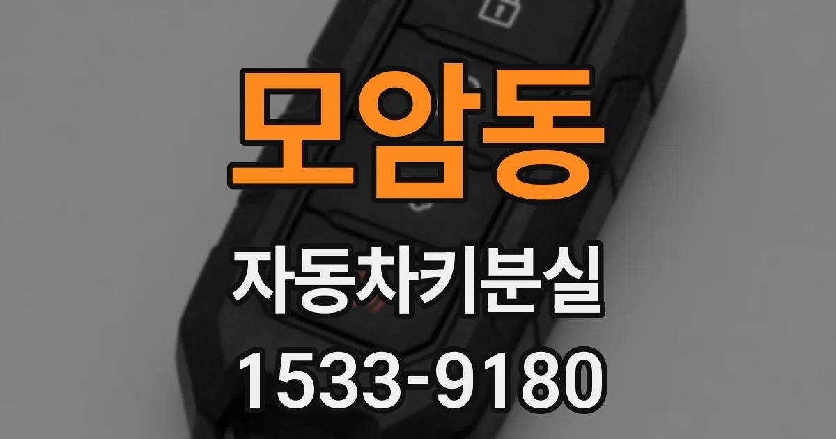 모암동 자동차키분실