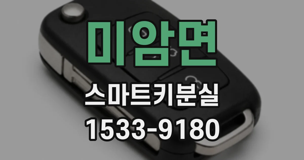 미암면 스마트키분실