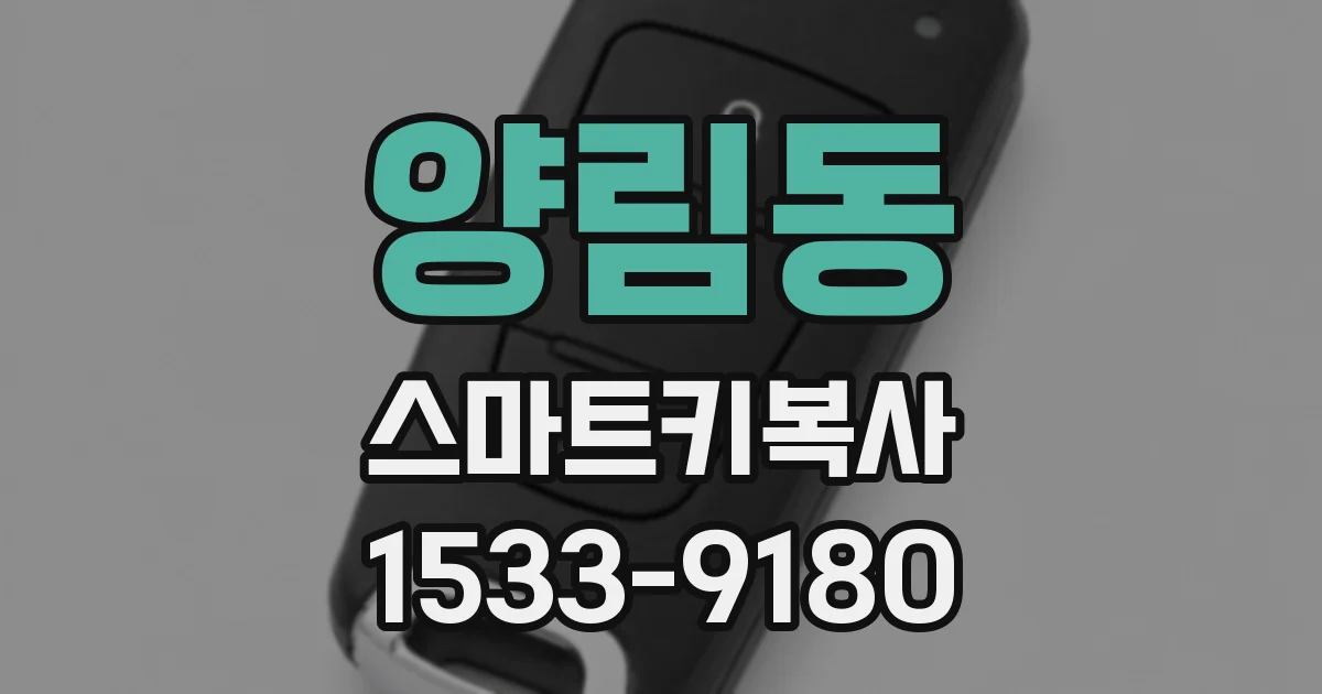양림동 스마트키복사