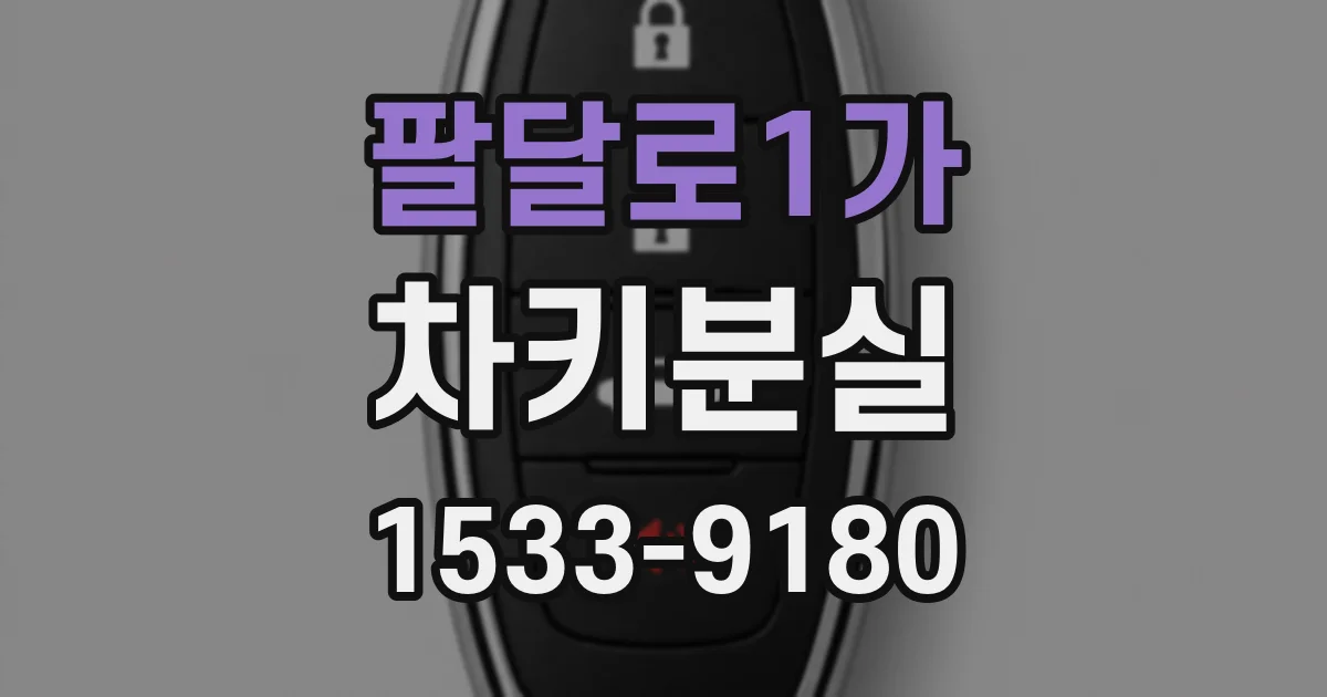 팔달로1가 차키분실
