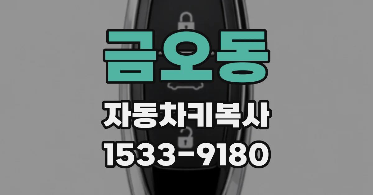 금오동 자동차키복사