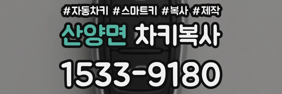 산양면 차키복사