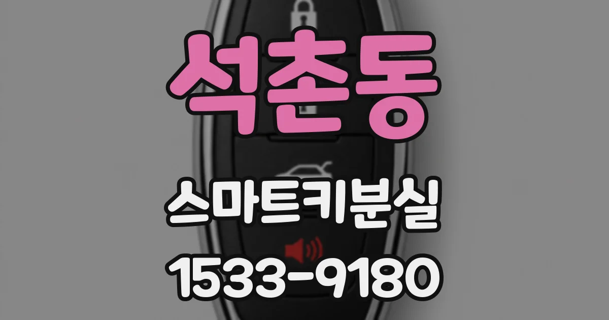 석촌동 스마트키분실