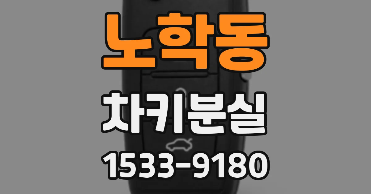 노학동 차키분실