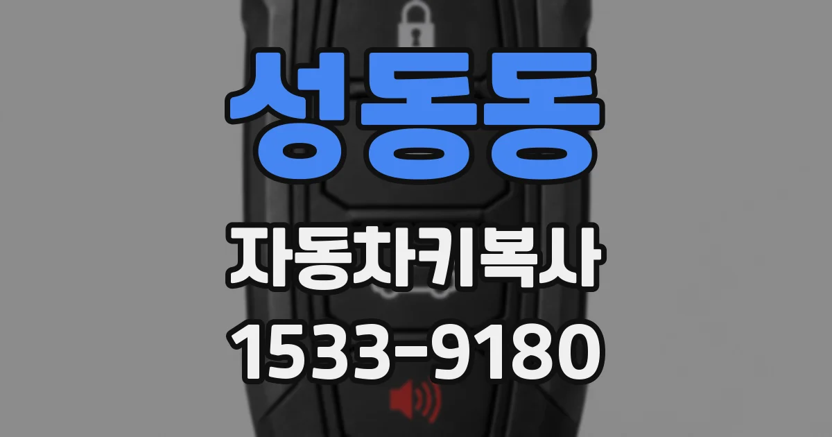 성동동 자동차키복사