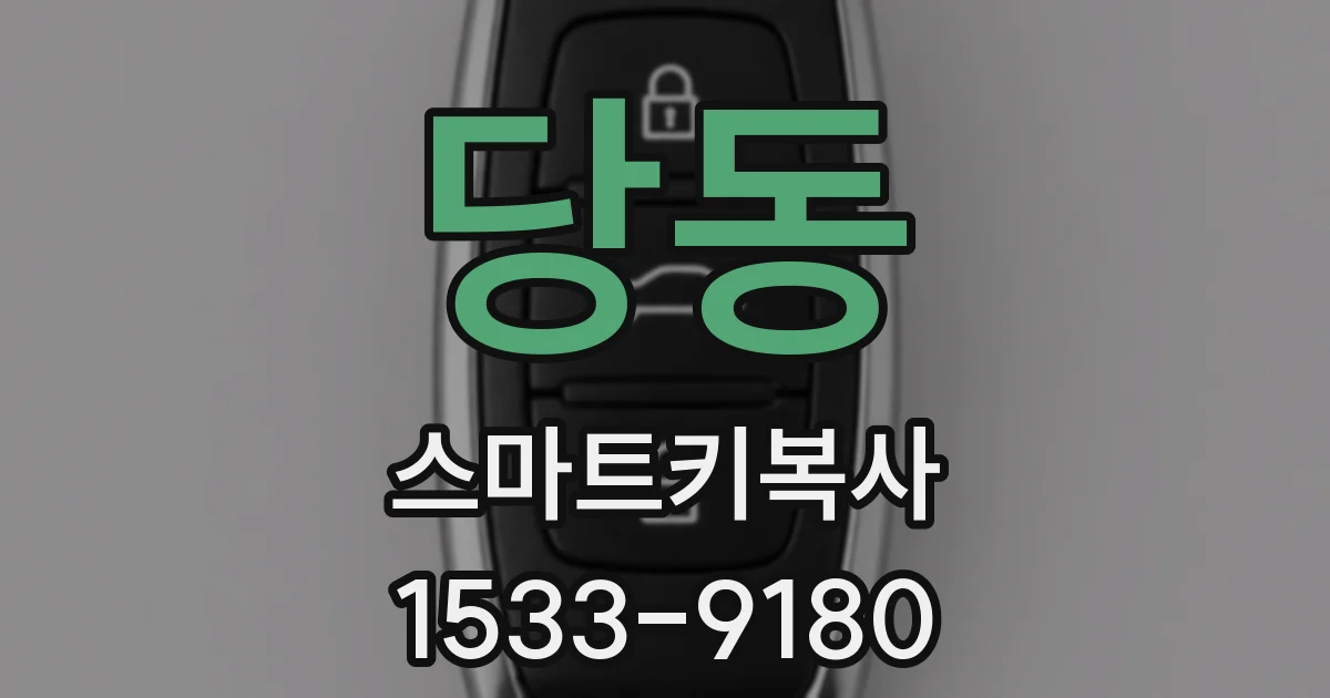 당동 스마트키복사