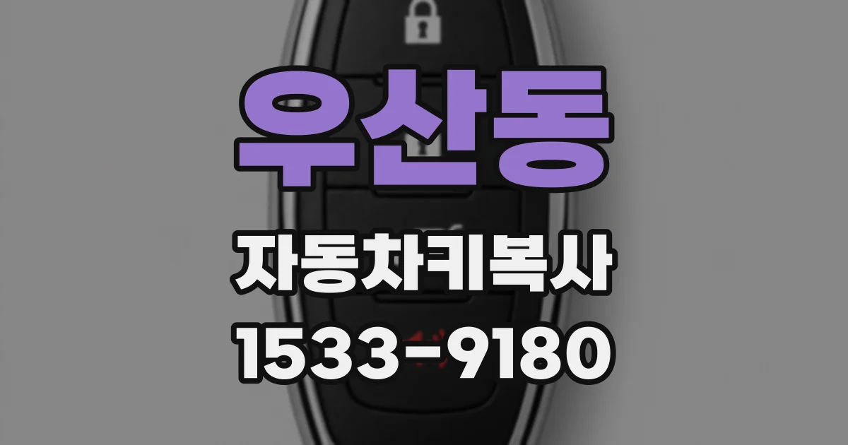 우산동 자동차키복사