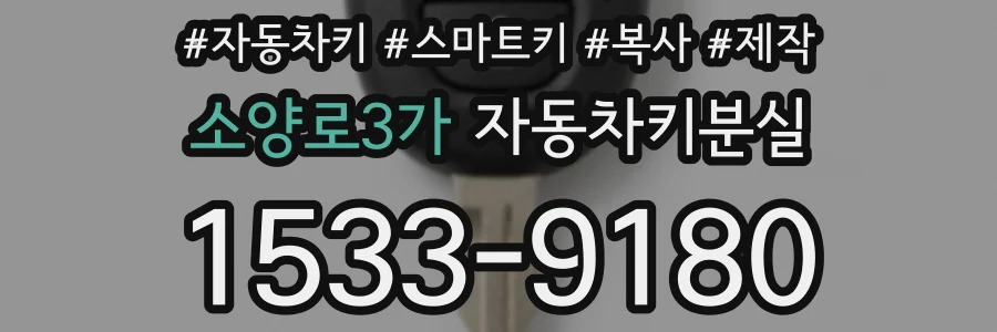 소양로3가 자동차키분실