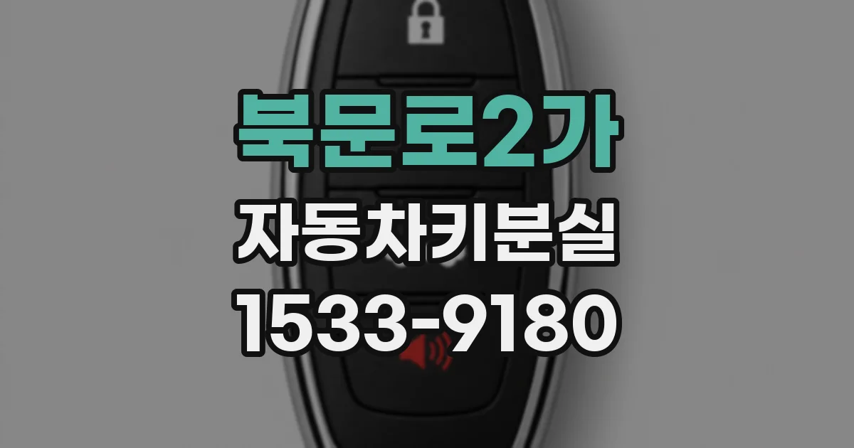 북문로2가 자동차키분실