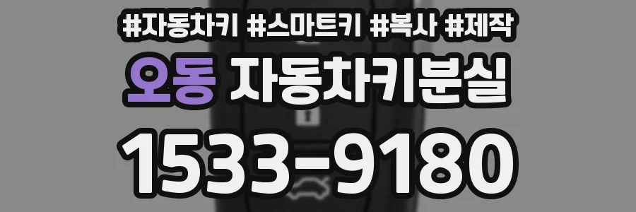 오동 자동차키분실
