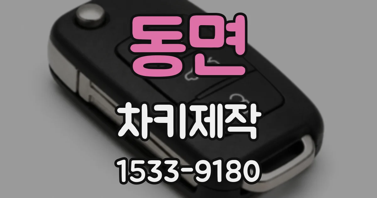 동면 차키제작