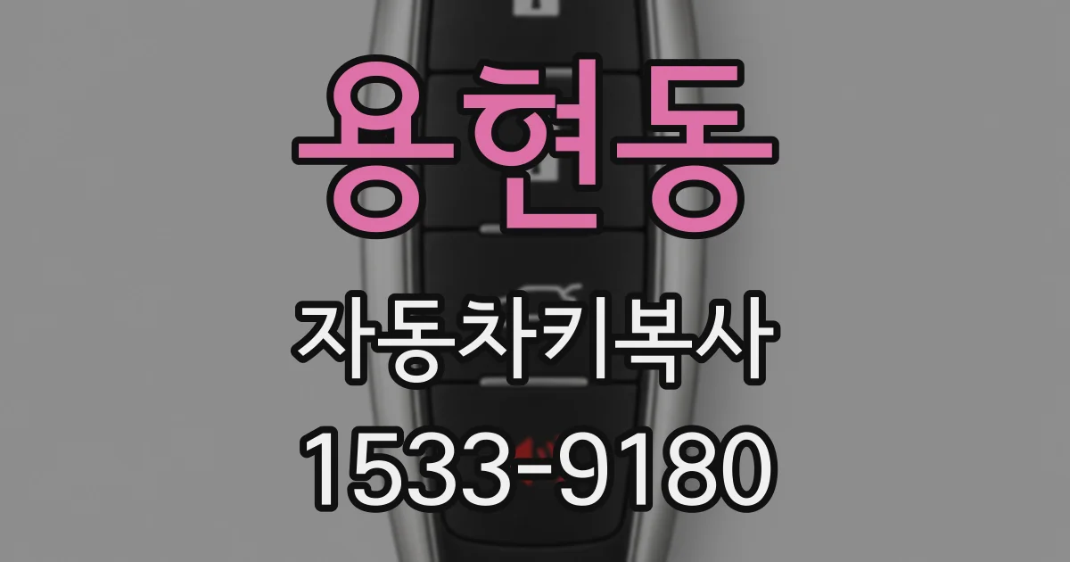 용현동 자동차키복사