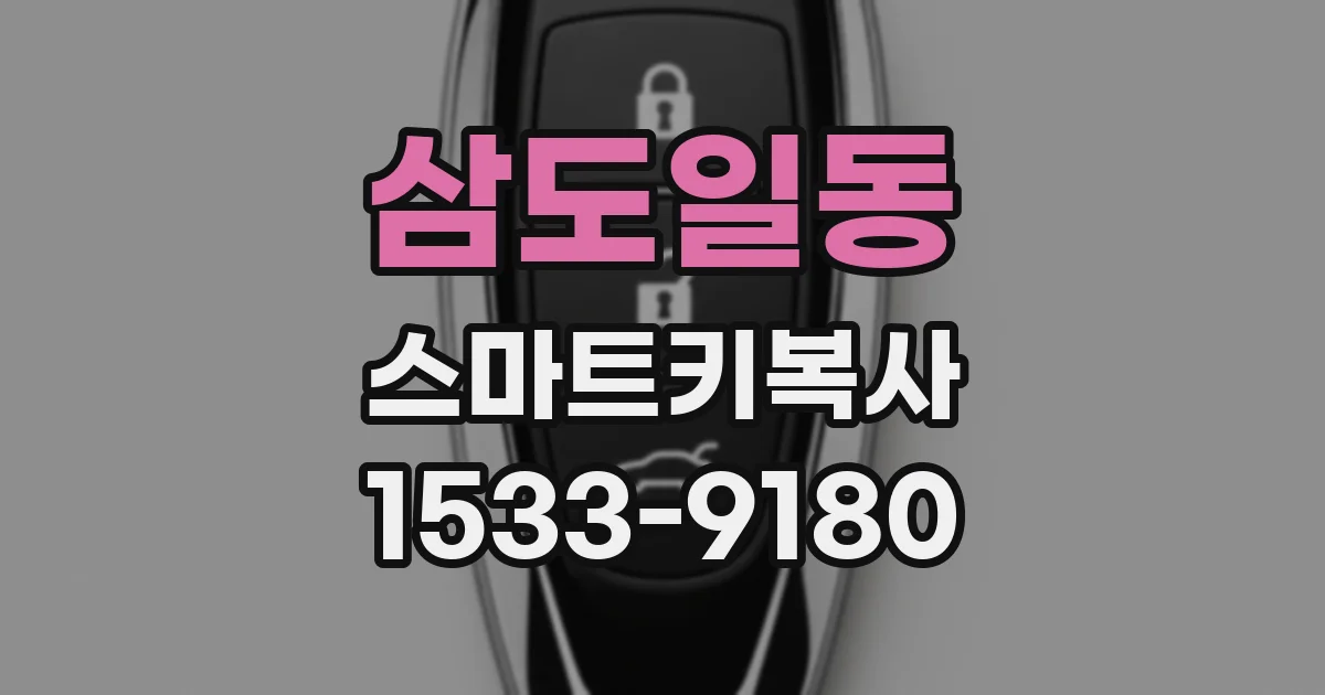 삼도일동 스마트키복사