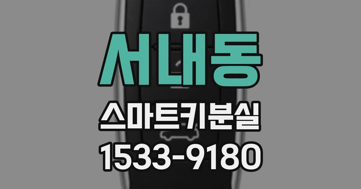 서내동 스마트키분실