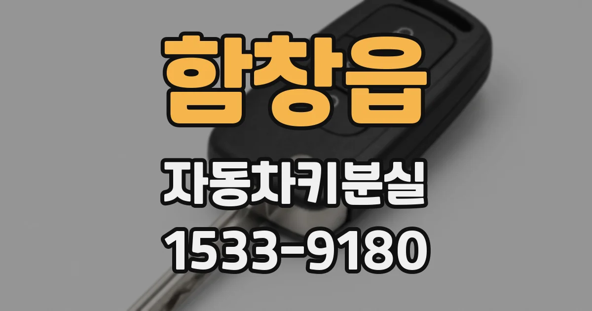 함창읍 자동차키분실