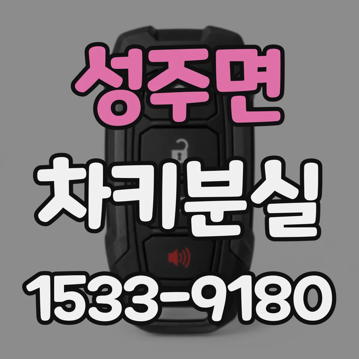 성주면 차키분실