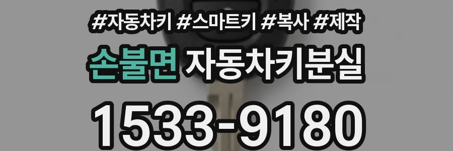 손불면 자동차키분실