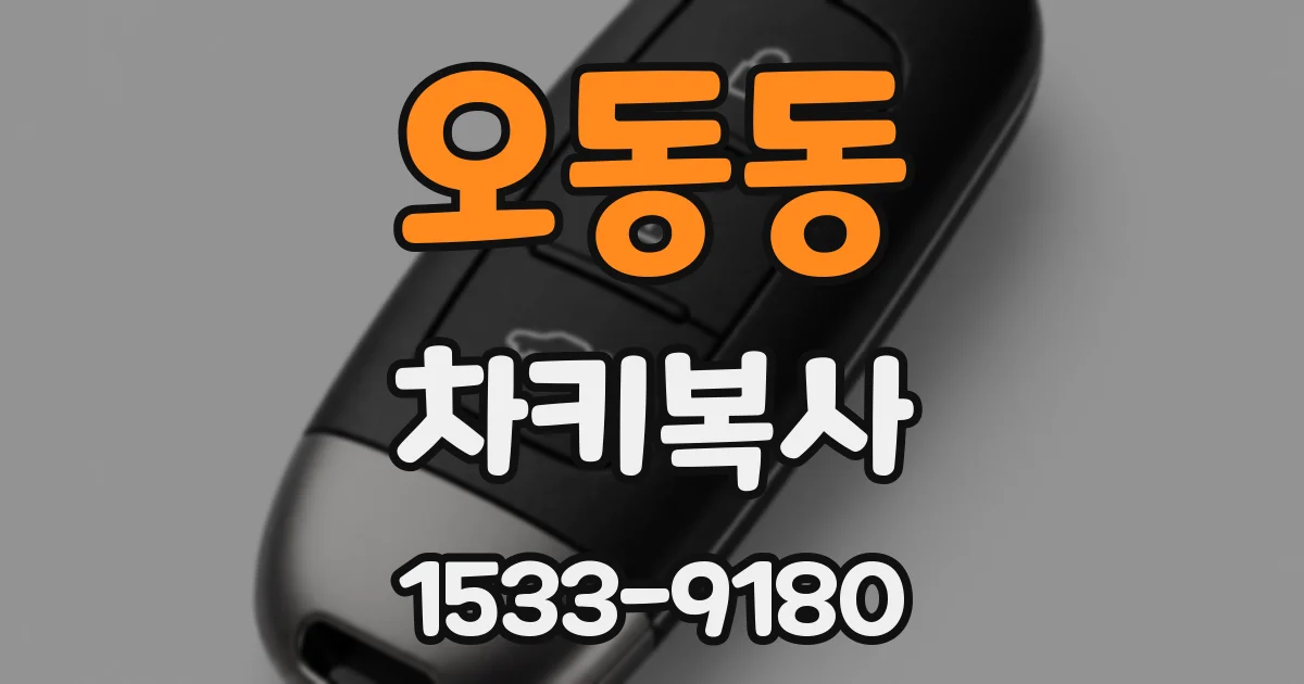 오동동 차키복사