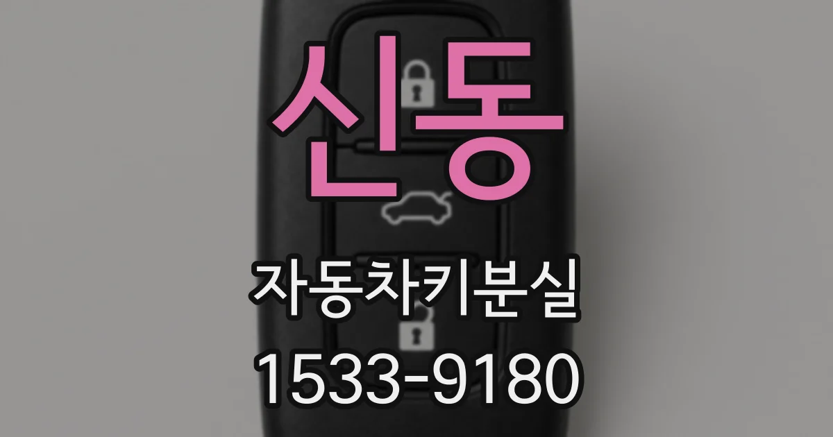 신동 자동차키분실