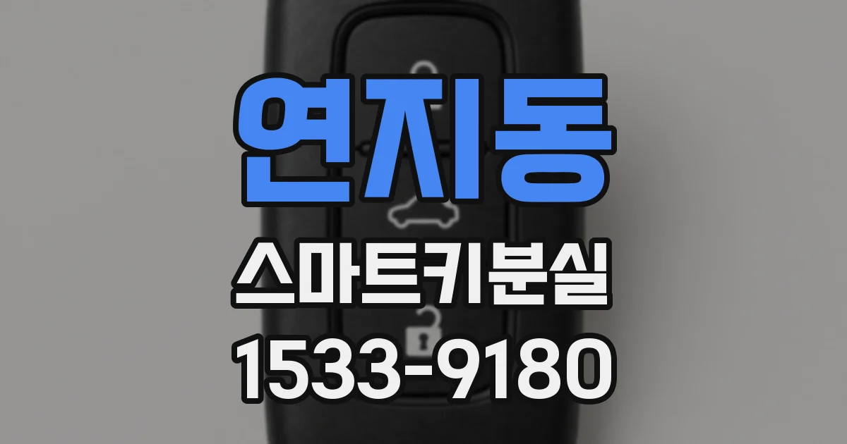 연지동 스마트키분실