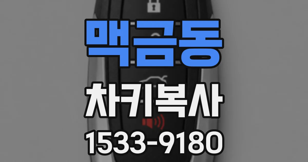 맥금동 차키복사