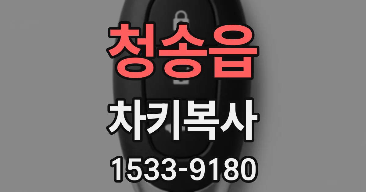 청송읍 차키복사