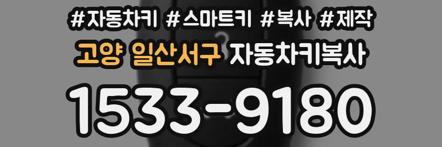 고양 일산서구 자동차키복사