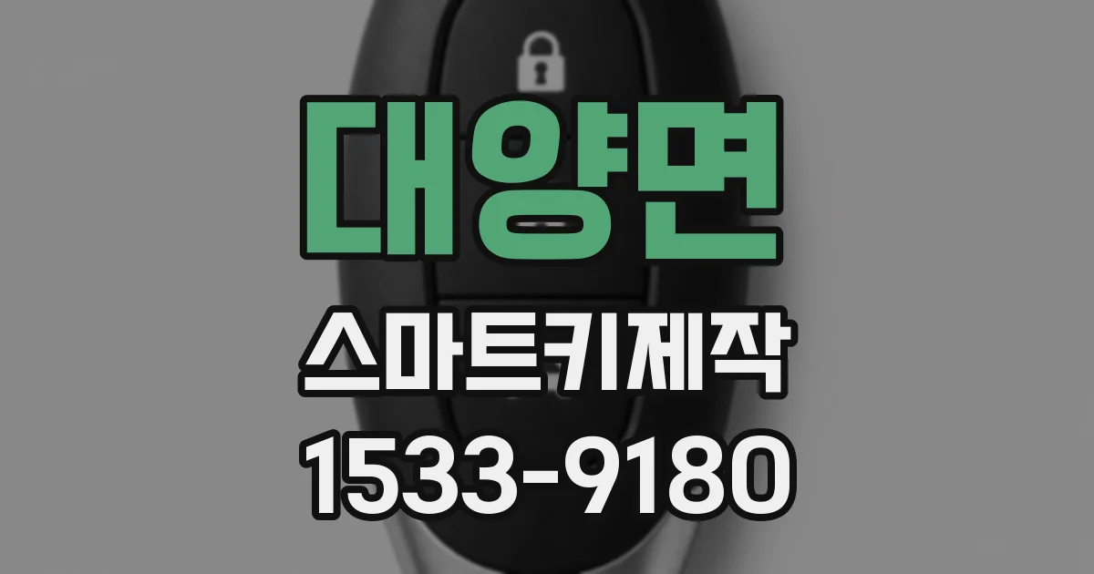 대양면 스마트키제작