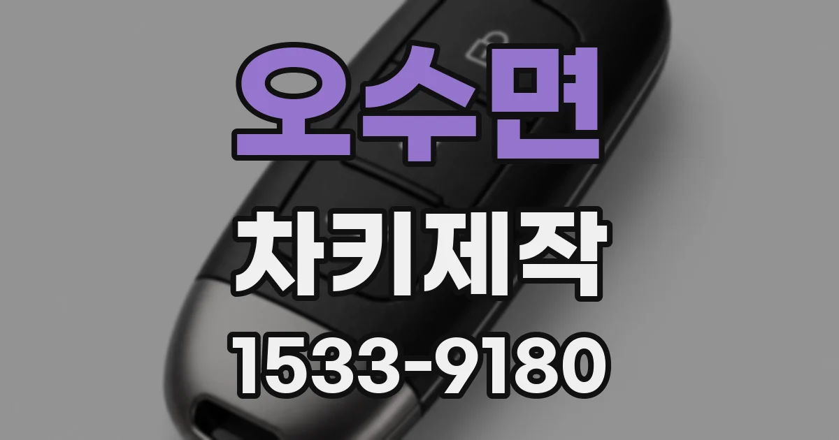 오수면 차키제작