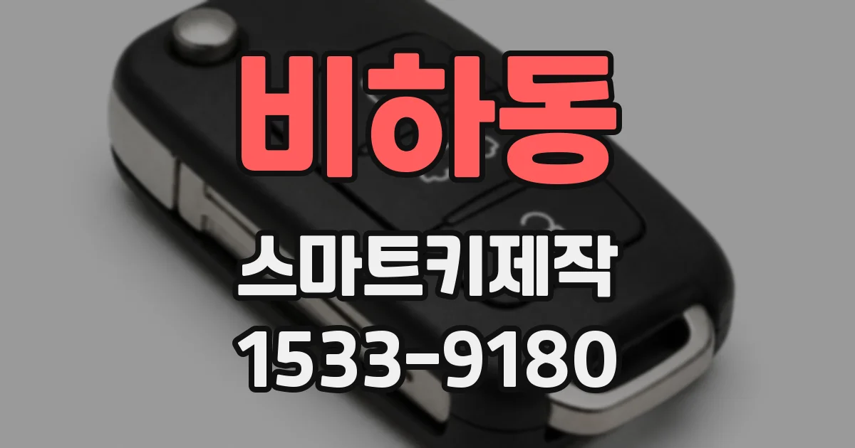 비하동 스마트키제작