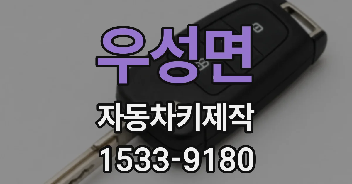 우성면 자동차키제작